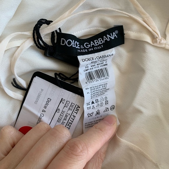 Dolce & Gabbana silk floral Top NWT - Picture 4 of 5